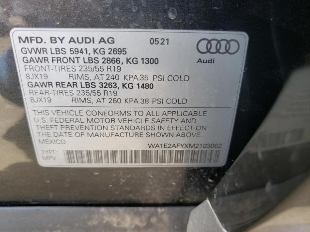 WA1E2AFYXM2103062 Audi Q5 E Premium Plus