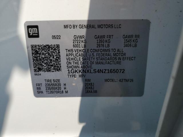 1GKKNXLS4NZ165072 GMC Acadia Denali