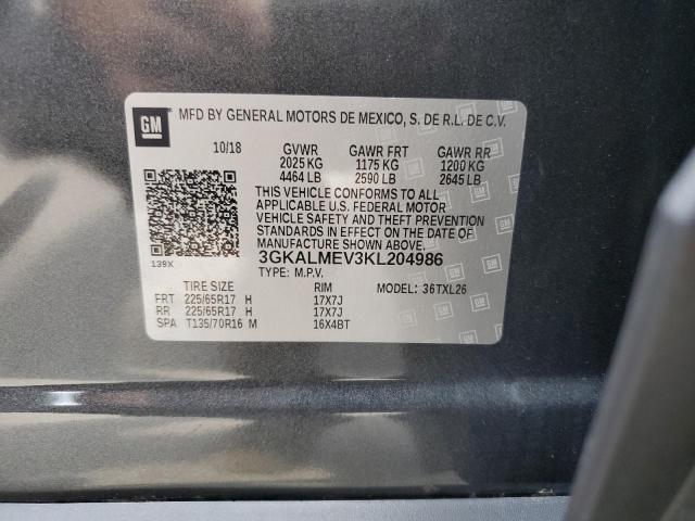 3GKALMEV3KL204986 GMC Terrain Sle