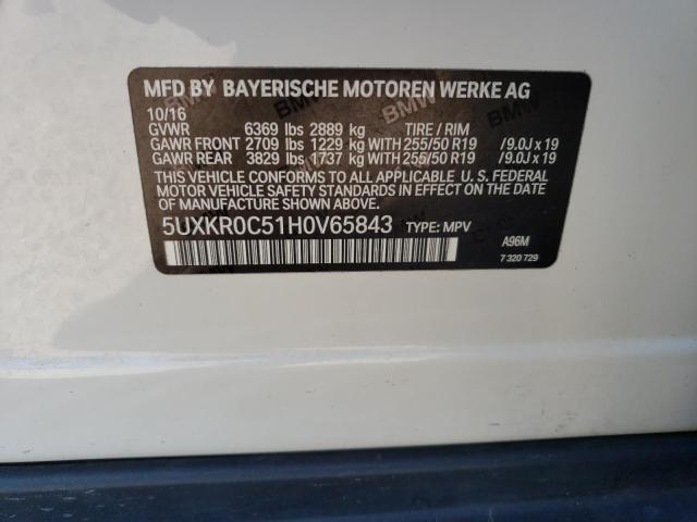 5UXKR0C51H0V65843 BMW X5 Xdrive35i