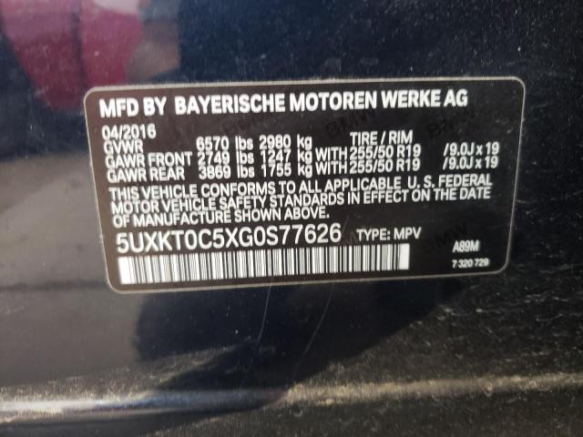 5UXKT0C5XG0S77626 BMW X5 Xdr40e