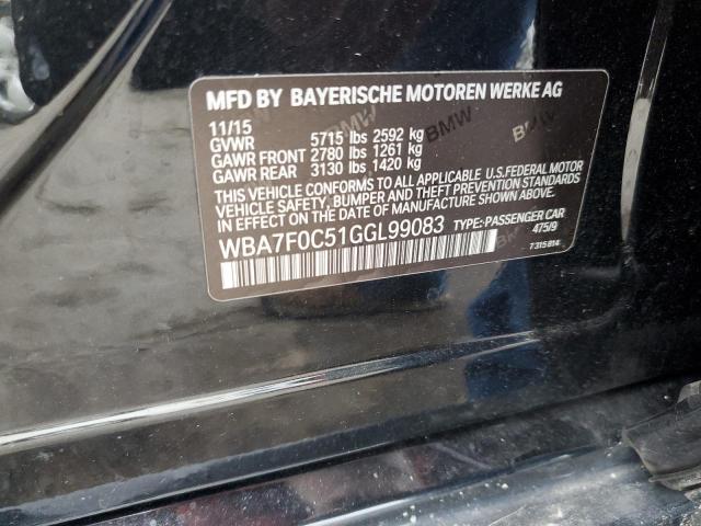 WBA7F0C51GGL99083 BMW 750 I