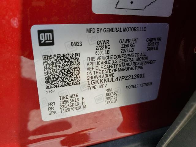 1GKKNUL47PZ213991 GMC ACADIA SLT