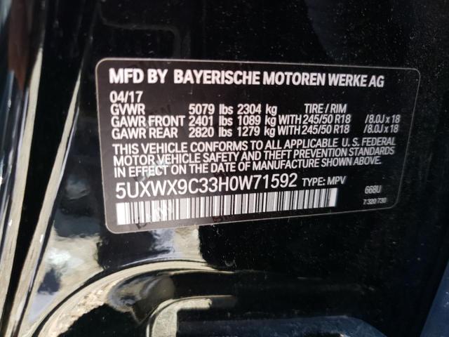 5UXWX9C33H0W71592 BMW X3 Xdrive28i