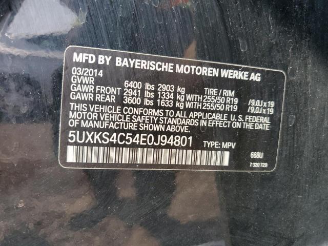 5UXKS4C54E0J94801 BMW X5 Xdrive35d
