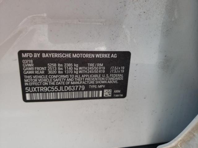 5UXTR9C55JLD63779 BMW X3 Xdrive30i