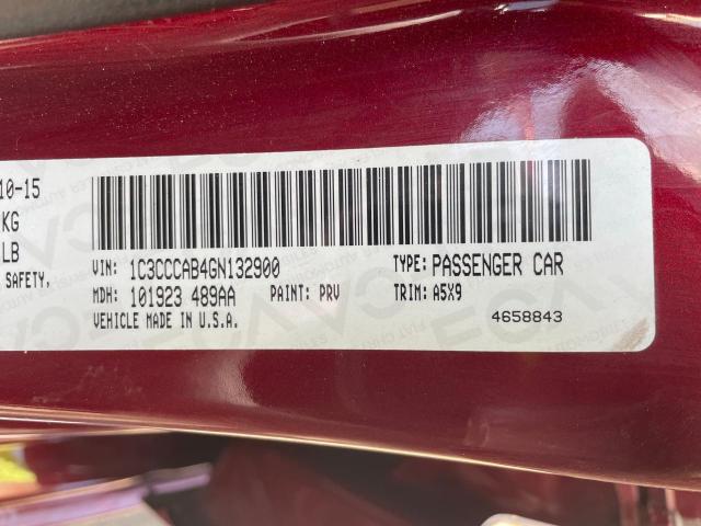 1C3CCCAB4GN132900 Chrysler 200 Limited