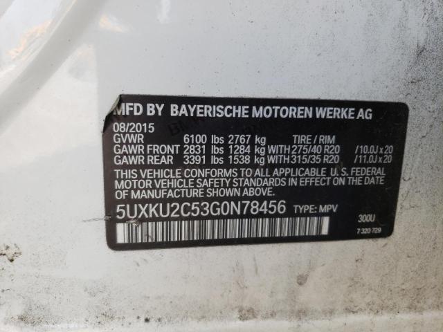 5UXKU2C53G0N78456 BMW X6 Xdrive35i