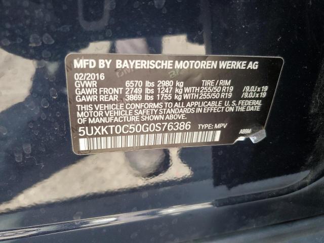 5UXKT0C50G0S76386 BMW X5 Xdr40e