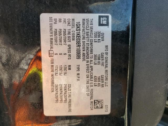 1GKS1KE03ER100689 GMC Yukon Xl C1500 Slt
