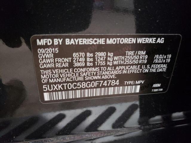 5UXKT0C58G0F74784 BMW X5 Xdr40e