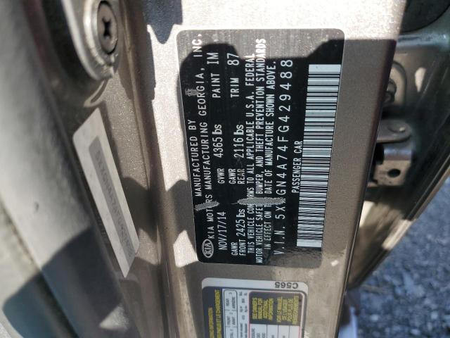 5XXGN4A74FG429488 KIA OPTIMA EX