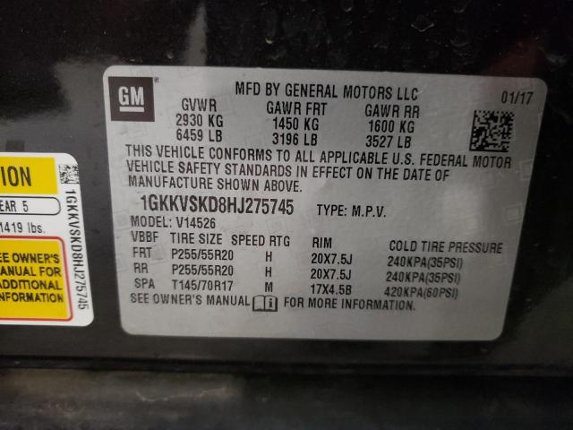 1GKKVSKD8HJ275745 GMC Acadia Limited Slt-2