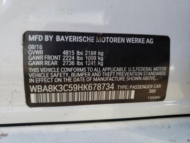 WBA8K3C59HK678734 BMW 330 XI