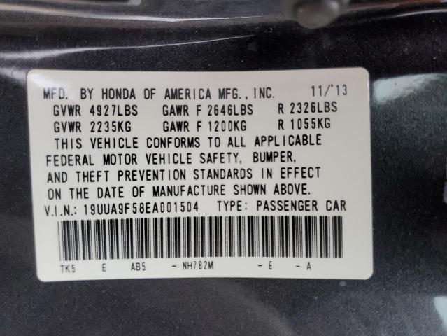 19UUA9F58EA001504 Acura TL TECH