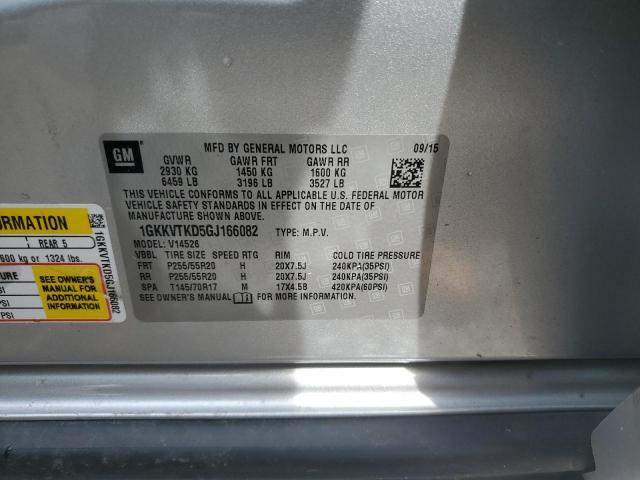 1GKKVTKD5GJ166082 GMC Acadia Denali