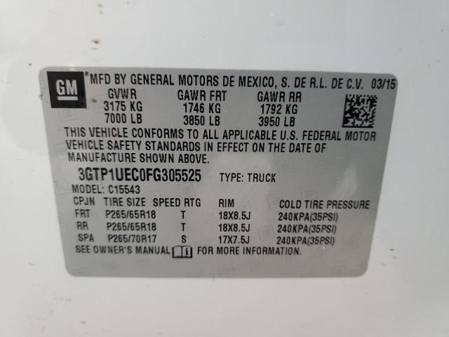 3GTP1UEC0FG305525 GMC Sierra C1500 Sle