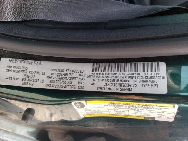 ZFBCFABH1FZ034122 Fiat 500l Easy