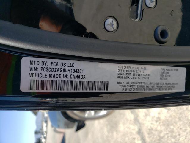 2C3CDZAG8LH194301 Dodge Challenger Sxt