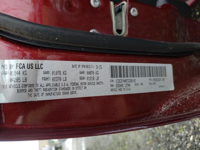 1C3CDFAA6FD338102 Dodge DART SE