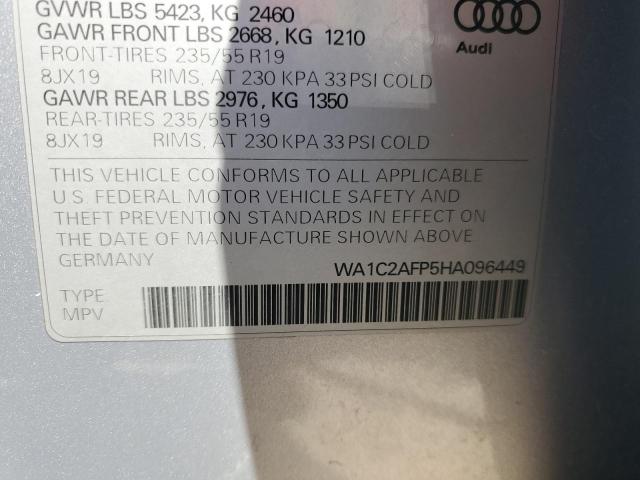 WA1C2AFP5HA096449 Audi Q5 PREMIUM