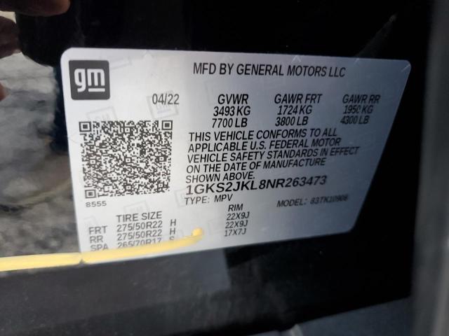 1GKS2JKL8NR263473 GMC YUKON XL DENALI