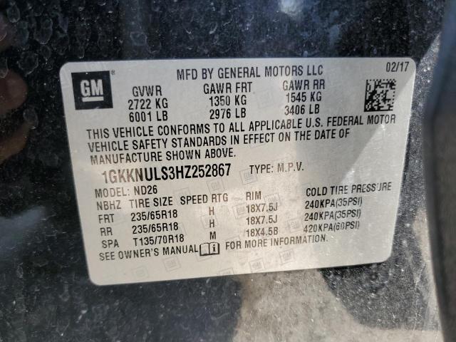 1GKKNULS3HZ252867 GMC Acadia Slt-1