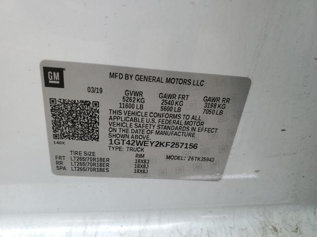 1GT42WEY2KF257156 GMC Sierra K3500 Denali