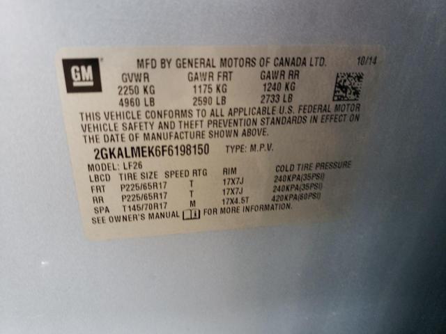 2GKALMEK6F6198150 GMC Terrain Sle