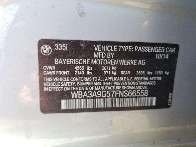 WBA3A9G57FNS66558 BMW 335 I