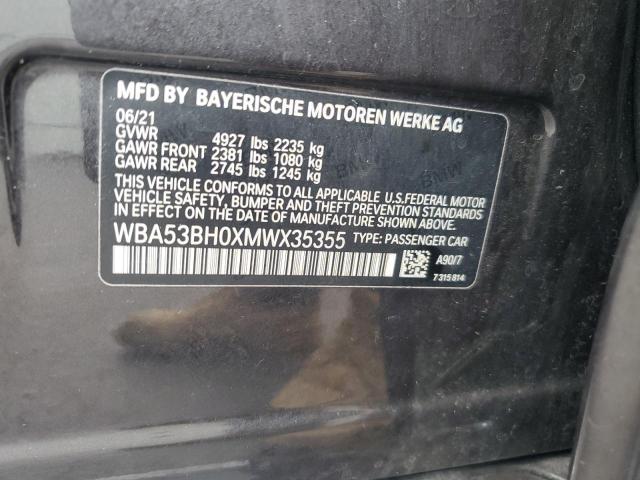 WBA53BH0XMWX35355 BMW 530 I