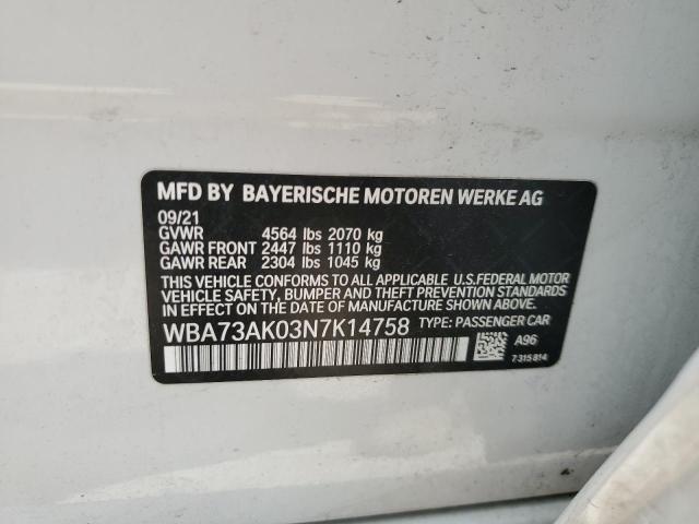 WBA73AK03N7K14758 BMW 228XI