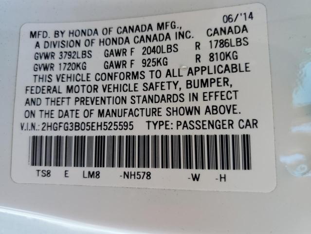 2HGFG3B05EH525595 Honda CIVIC EXL
