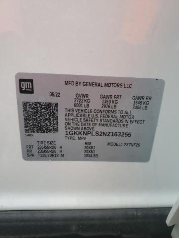 1GKKNPLS2NZ163255 GMC Acadia Denali