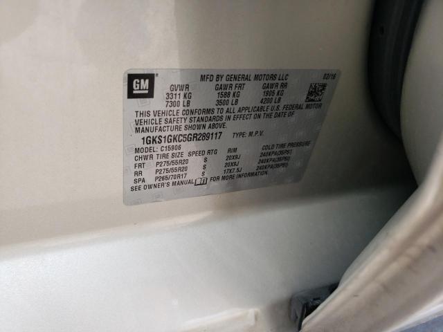 1GKS1GKC5GR289117 GMC Yukon Xl C1500 Slt