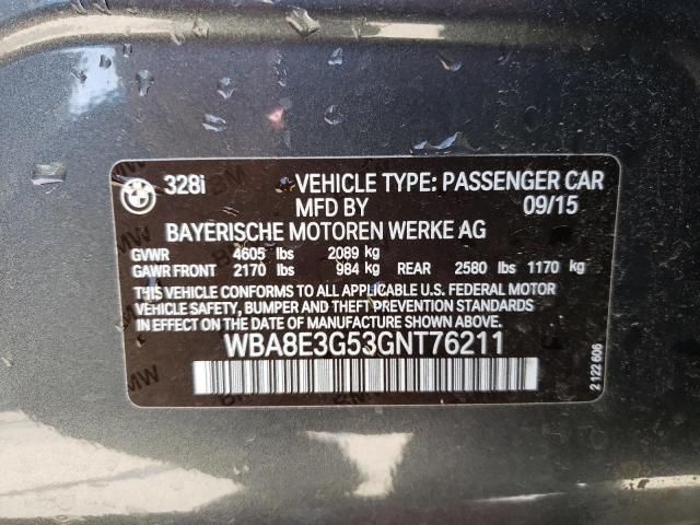 WBA8E3G53GNT76211 BMW 328 Xi Sulev