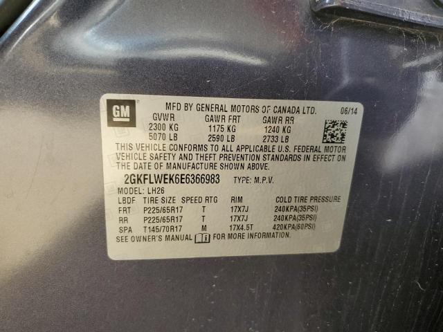 2GKFLWEK6E6366983 GMC Terrain Sle