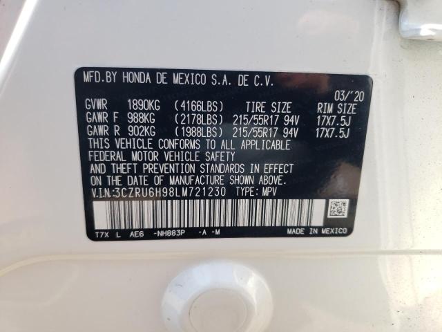 3CZRU6H98LM721230 Honda Hr-v Touring