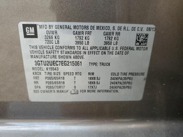 3GTU2UEC7EG215061 GMC Sierra K1500 Sle