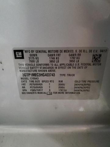 3GTP1MEC3HG403743 GMC Sierra C1500 Sle