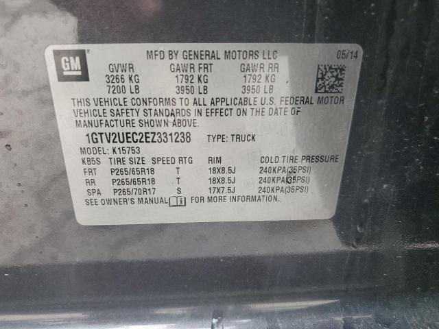1GTV2UEC2EZ331238 GMC Sierra K1500 Sle