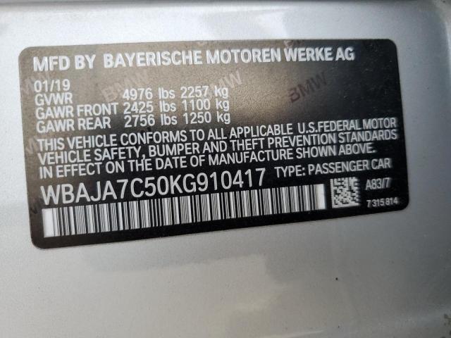 WBAJA7C50KG910417 BMW 530 XI