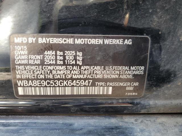 WBA8E9C53GK645947 BMW 328 I Sulev