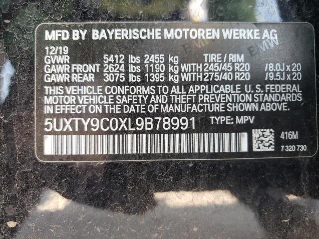 5UXTY9C0XL9B78991 BMW X3 Xdrivem40i