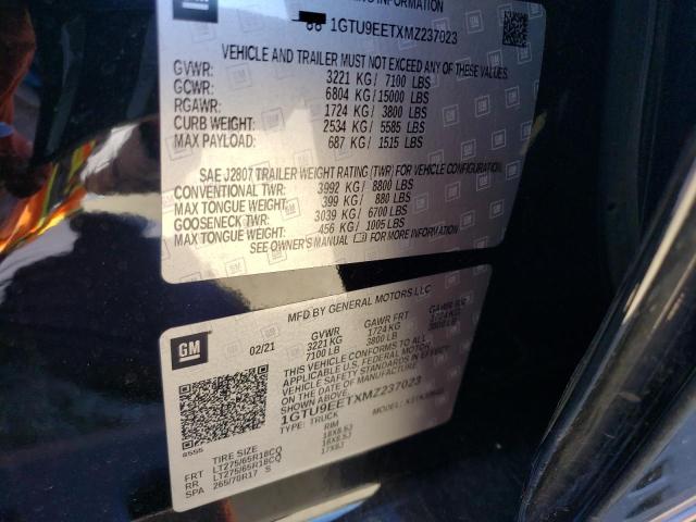 1GTU9EETXMZ237023 GMC Sierra K1500 At4