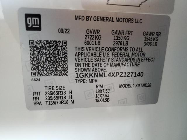 1GKKNML4XPZ127140 GMC ACADIA SLT