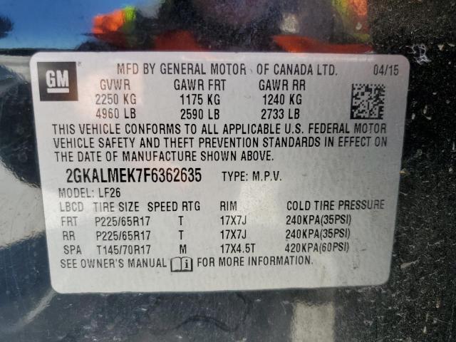2GKALMEK7F6362635 GMC Terrain Sle