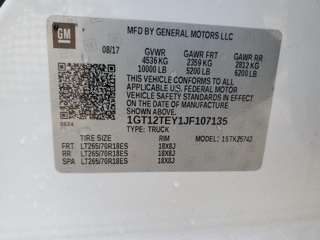 1GT12TEY1JF107135 GMC Sierra K2500 Slt