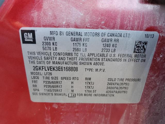2GKFLVEK3E6168808 GMC Terrain Sle