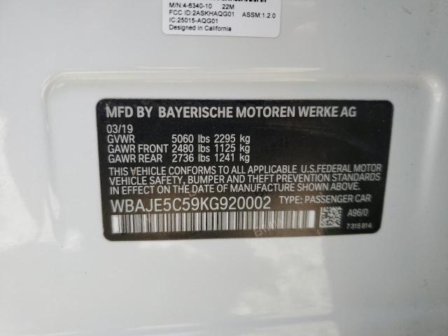 WBAJE5C59KG920002 BMW 540 I
